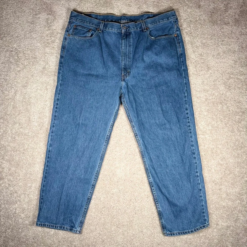 Levis 550 Relaxed Fit Tapered Leg Jeans Mens 44x30 Blue Denim Medium Wash